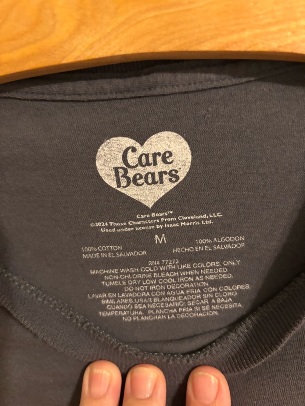 Care Bear Grumpy Graphic Charcoal Grey T-shirt - Picture 4 of 5